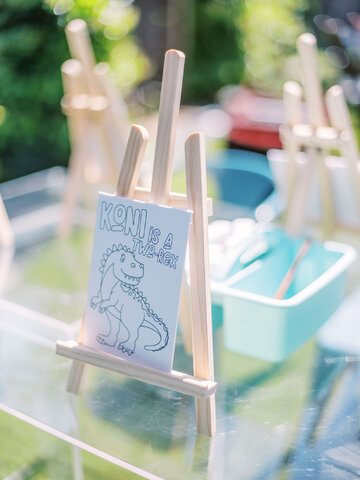 Painting Activity - Paint Brush, Easel, Paint, Paint Holder, Paint Tray, Table, 8 Chairs