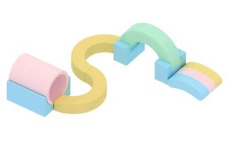 Pastel Balancing Softplay Set