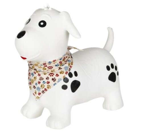 White Dog Animal hopper