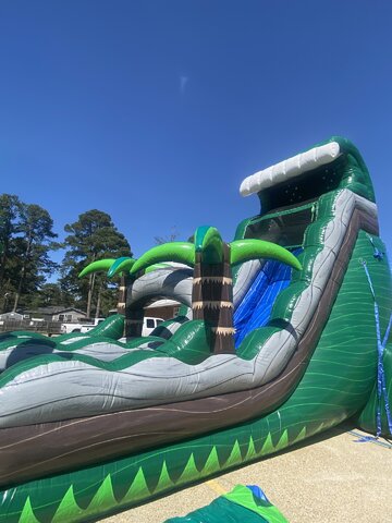 Giant 22ft Water Slide with Pool