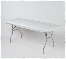 6' Banquet Kwik Cover- White 