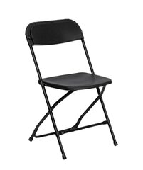 Black Plastic Folding Chairs