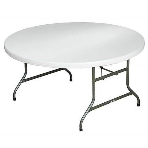 5' round table with umbrella hole