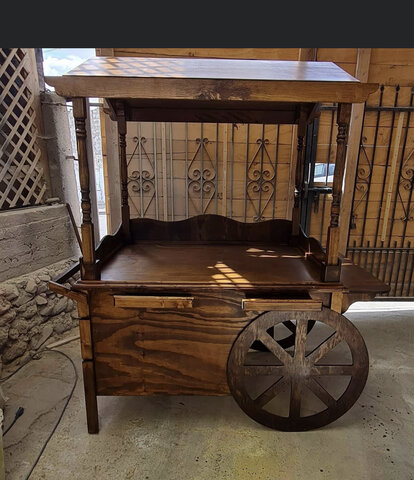 Rustic Candy Cart