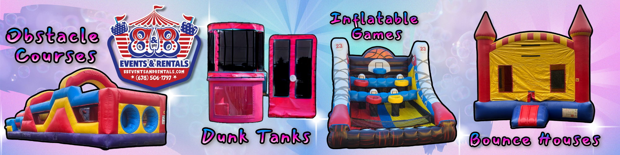 Dunk tank rentals in Cleburne, Alabama, are a great addition to school fundraisers, church festivals, and corporate events. Perfect for creating excitement and friendly competition, our dunk tanks provide endless laughs as participants take their best shot at dunking teachers, pastors, or coworkers. Book now to add a splash of fun to your next event!