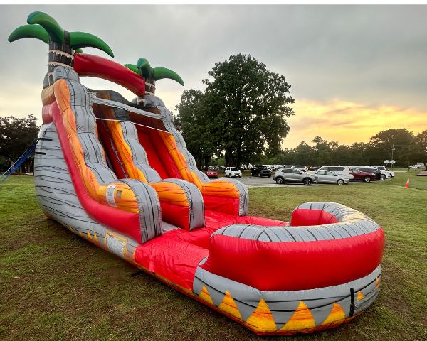 Huge Water Slide Rental with a big pool at the bottom for endless fun 