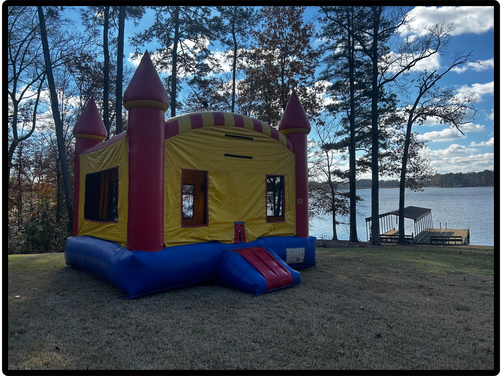 Bounce house Primary Colors Delivered By B&B Events and Rentals