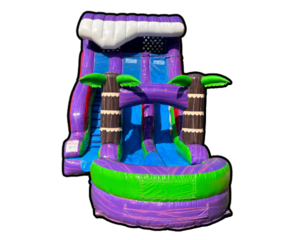 18' Tropical Water Slide