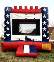 Red, White and Blue Bounce House
