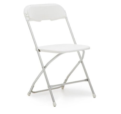 WHITE FOLDING CHAIR