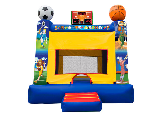 Super Sports Arena 15ft Bounce House with Basketball Net 
