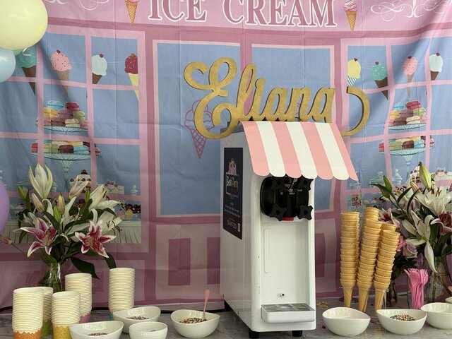 Birthday Party Ice Cream Parlor Theme Decor