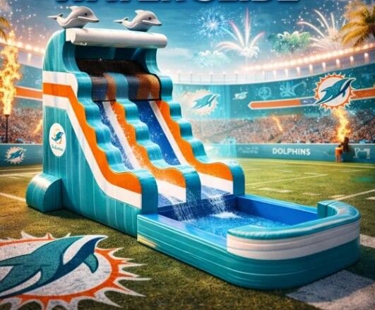 18ft Dolphins Water Slide 
