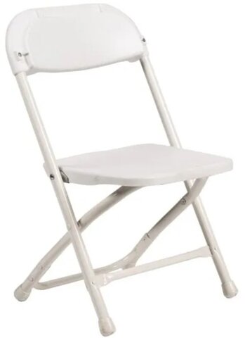 KIDS White Folding Chair