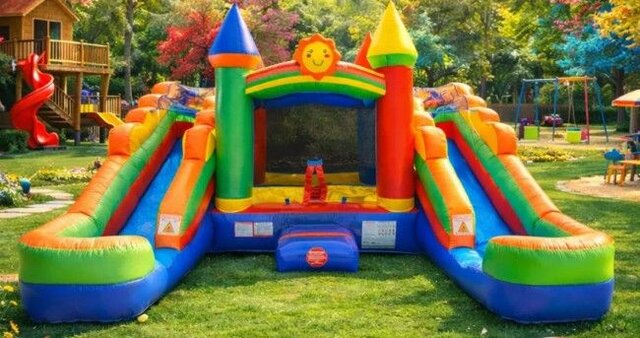 Toddler Castle Dual Slide Combo (Ages 3-7)