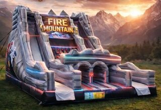 22 FT Cliff and Climb Dual Lane Dry Slide