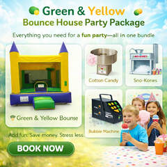 Yellow Bounce House  Party Package