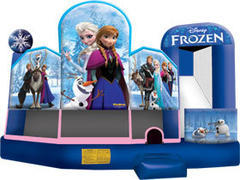 Frozen bouncer with slide and obstacle 
