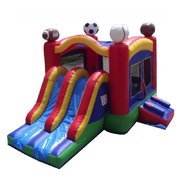 Mini Sport bouncer with steep double slide ages 5 and up 