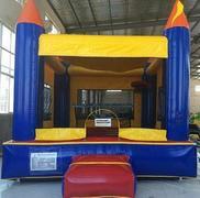 Multi Color Castle Bounce House with basketball hoop 15x15