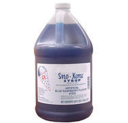 Snow Cone Syrup Gallon Blue with supplies for 100 servings 