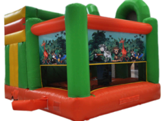 Jungle bouncer with slide 