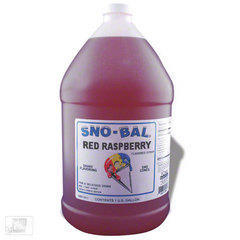 Snow Cone Syrup Gallon Red 