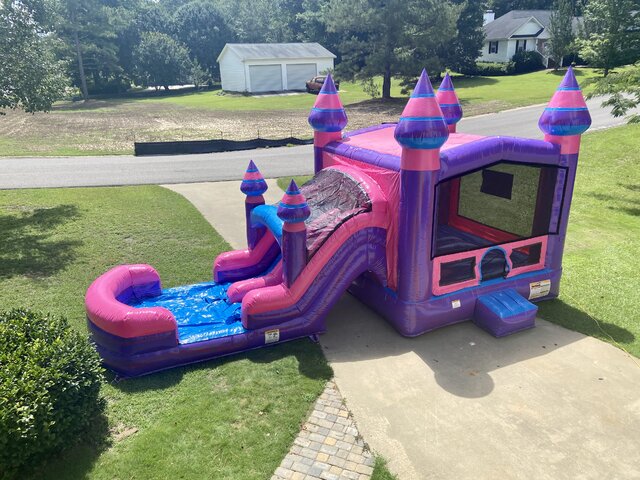 BH - 15x15 Pink/Purple Castle with Hoop(Lg and Medium banners) - Bounce  House Rental, Inflatable Rental, Waterslide Rentals in New York, Nassau  County, Suffolk County, Queens And The Hamptons