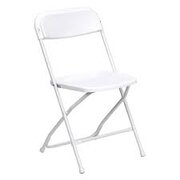 White Plastic Folding Chair 