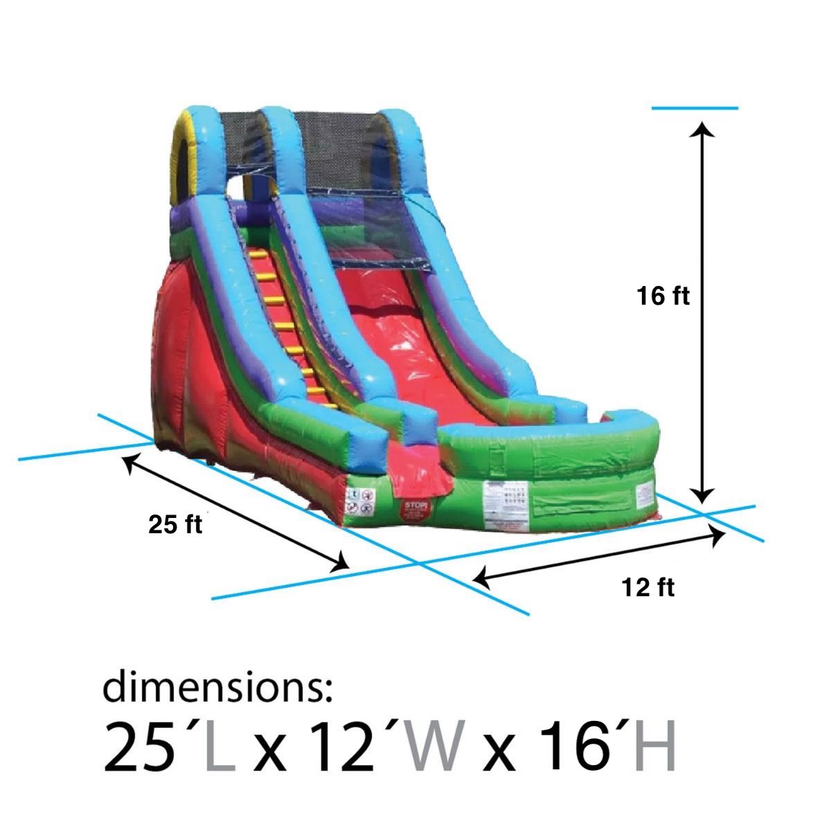 24 foot water slide