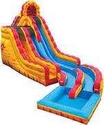 20' Fire N' Ice Water Slide with Pool