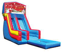 18' Happy Holidays Modular Water Slide with pool