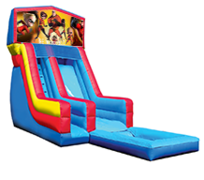 18' Incredibles Modular Water Slide with Pool