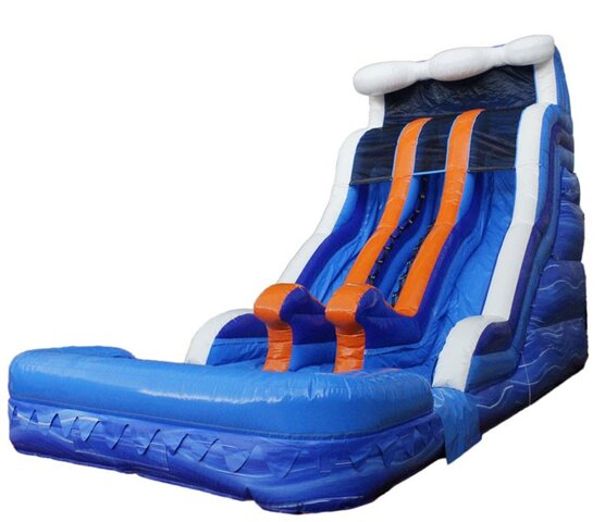 18ft Raging River Dual Lane Wet-Dry Slide 