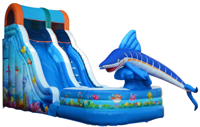 18ft Aquatic Playland Wet-Dry Slide