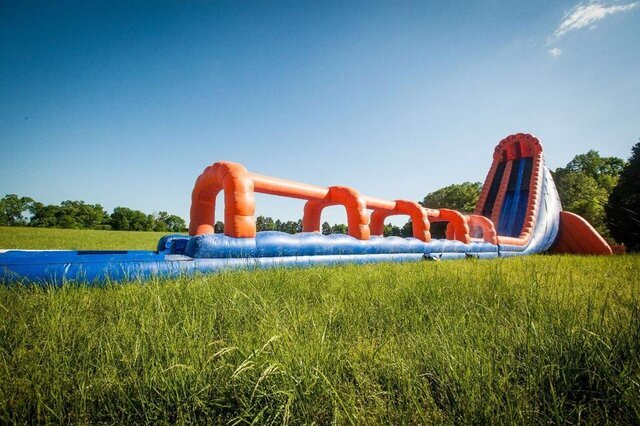 (D) 42ft Death Drop Water Slide Slip N Dip