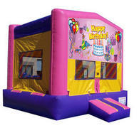 (C) Happy Birthday Girl Bounce House