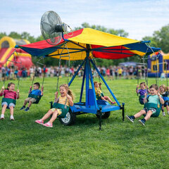 <b><font color=red><b>Mechanical Swings</font><br><font color=blue>Size 30 L x 30 W x 14 H</font></b></small>