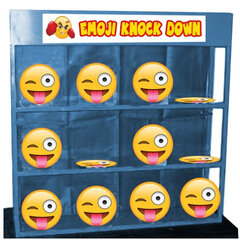 Emoji Knockdown Game40in wide x 40in tall with a depth of 8in
