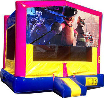 (C) Puss in Boots Bounce House - Pink