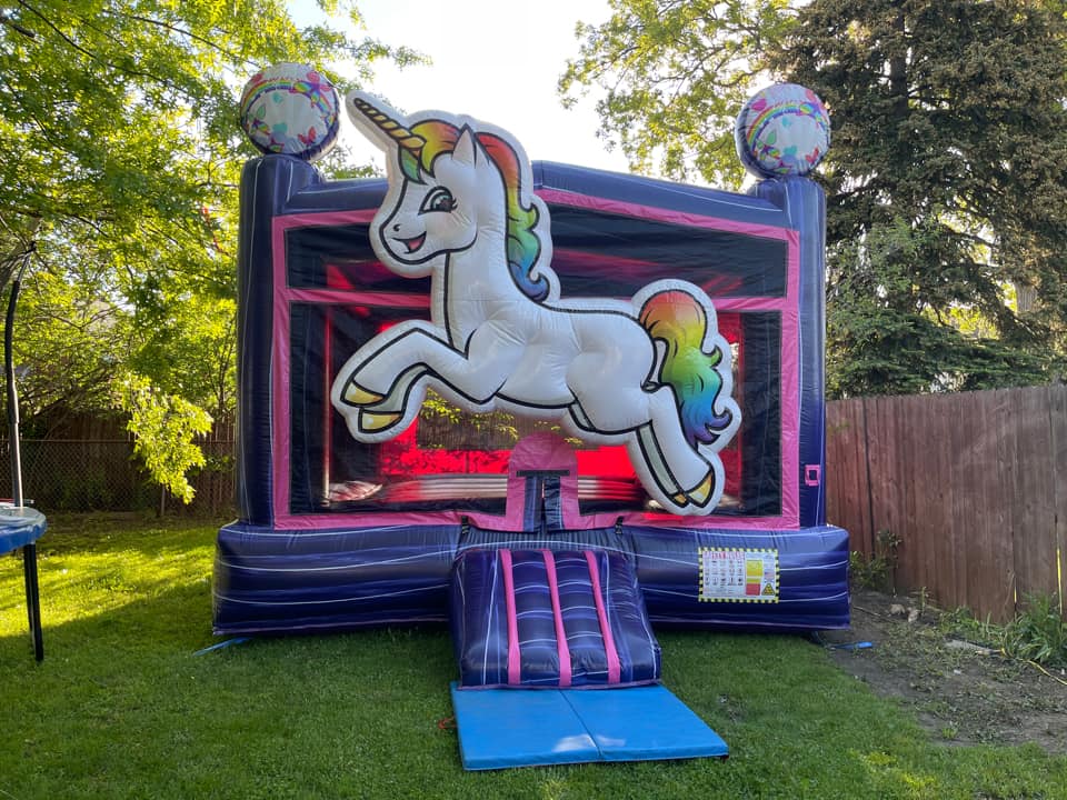 Unicorn bounce house