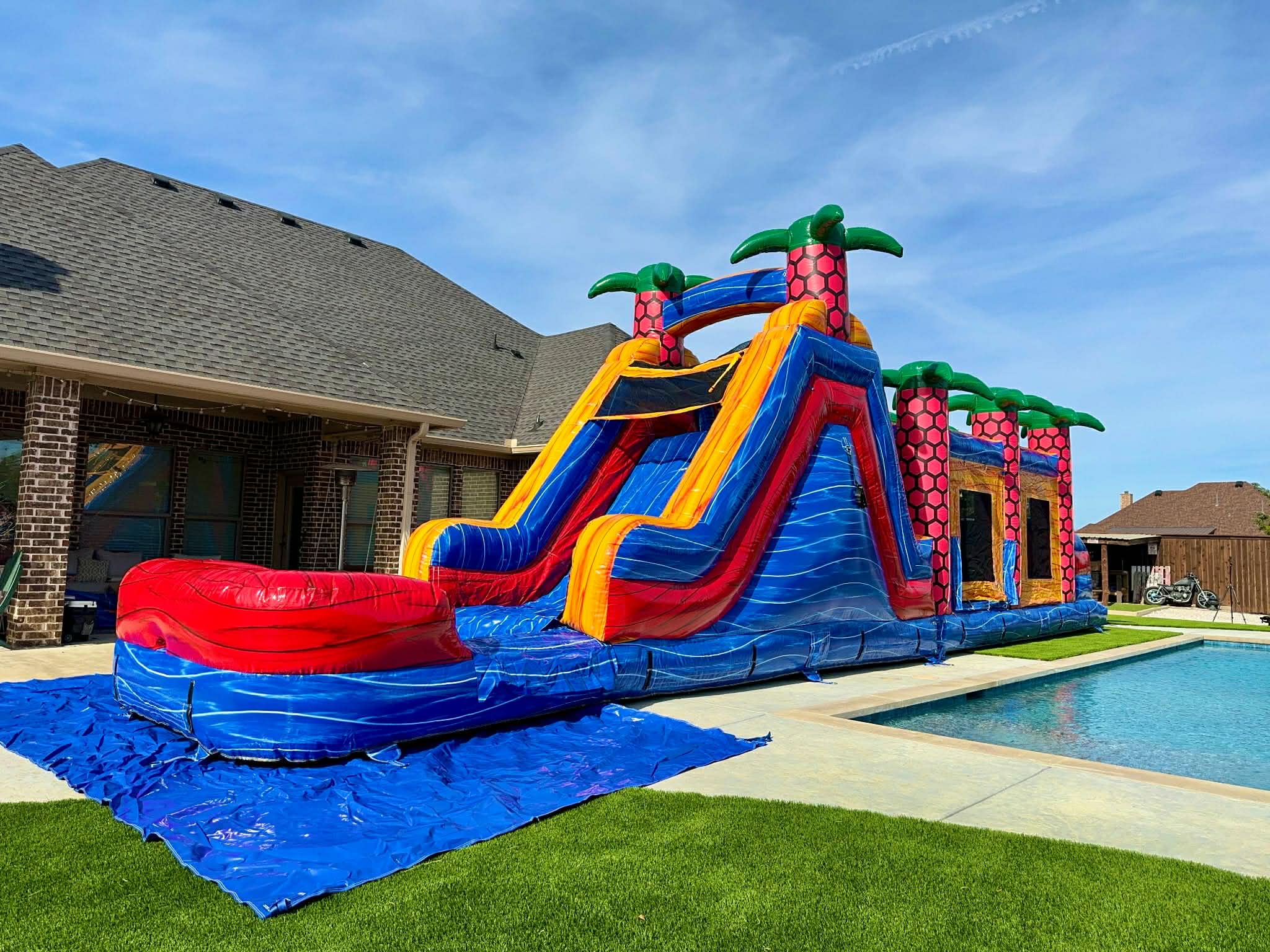 Inflatable Obstacle course wet or dry