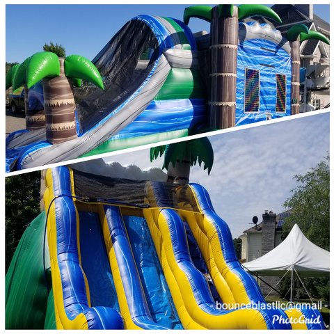 Tiki Combo and 17ft Tropical Water Slide