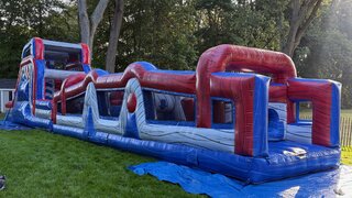 75ft American Rush Obstacle Course with Warped Wall