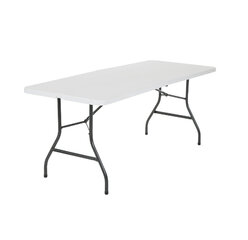 6ft white folding table