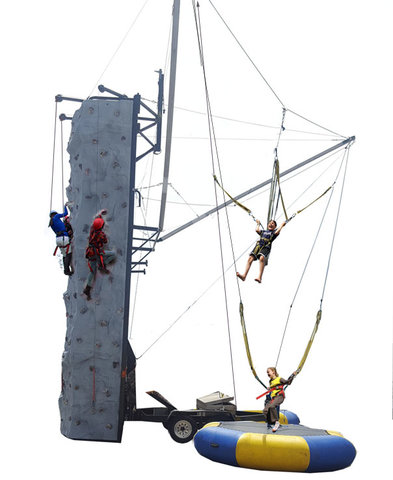 (D) Rock Wall & Bungee Trampoline