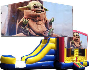 (C) Baby Yoda Bounce Slide Combo