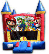 (C) Mario Bros Castle Bounce House