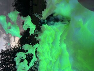 Glow foam