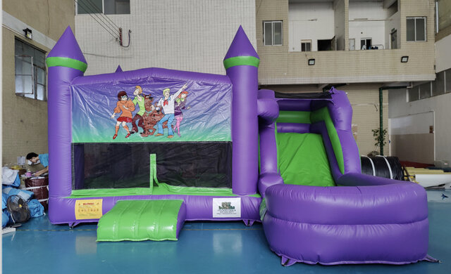 Scooby-doo bounce house with slide